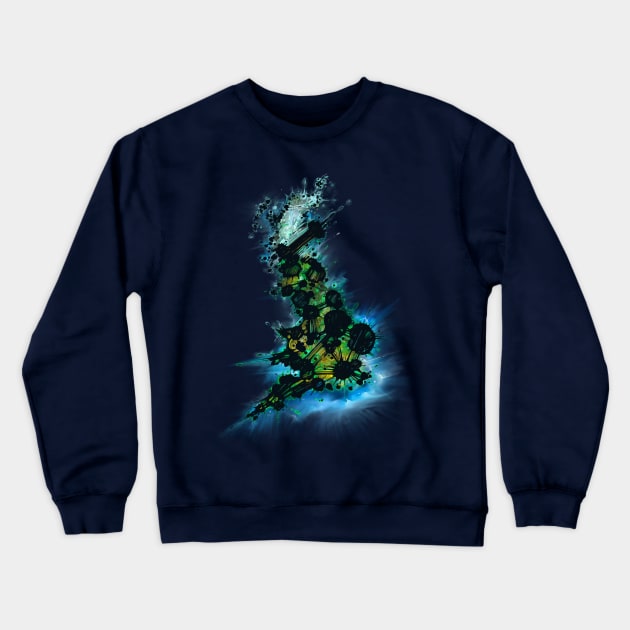 Britain Ink Crewneck Sweatshirt by Dagui